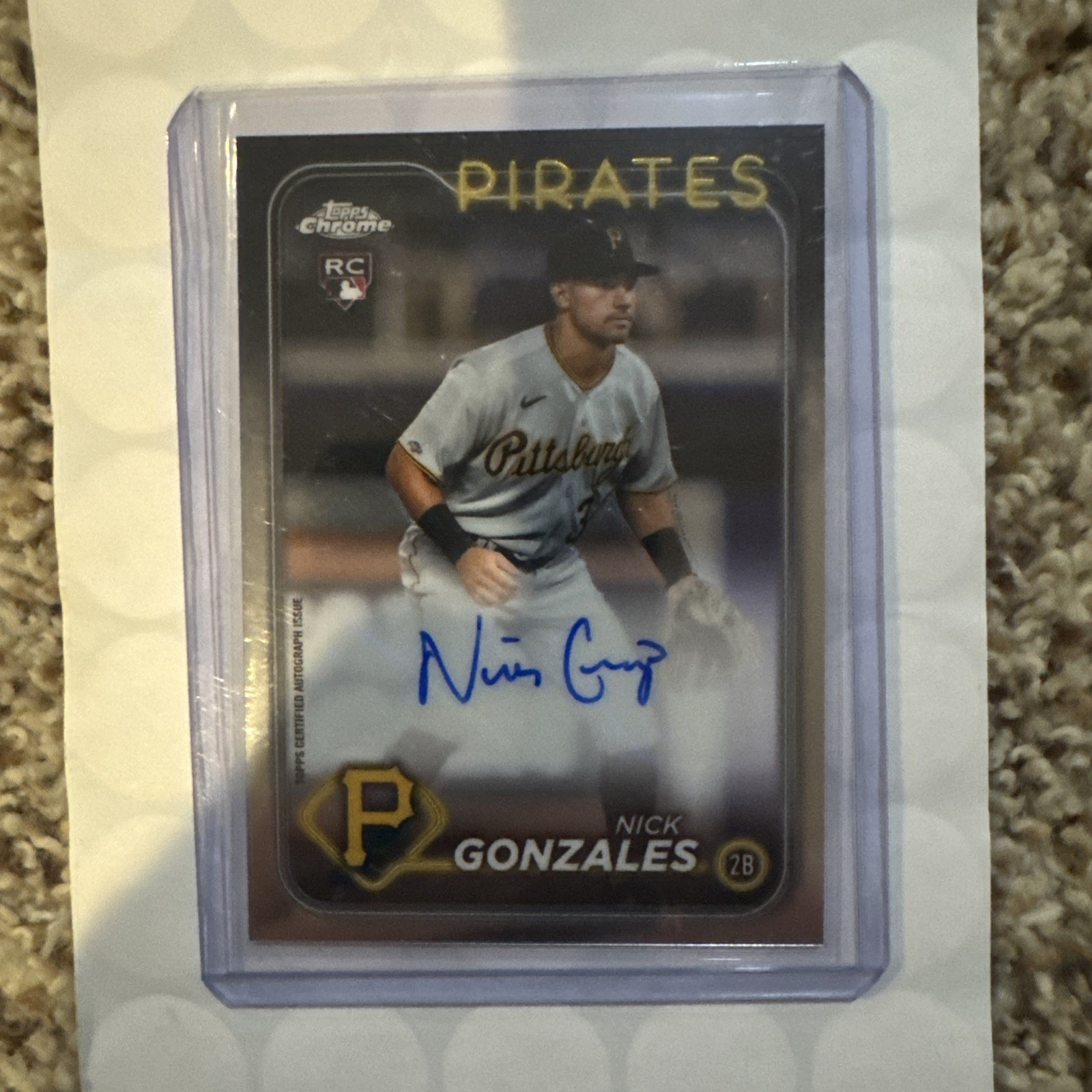 2024 Topps Chrome Update Series #AC-NG Nick Gonzales Rookie Chrome Auto (RC)