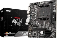 MSI A520M-A PRO V1 Gaming Motherboard (AMD Ryzen 5000, AM4, DDR4, PCIe 3.0)