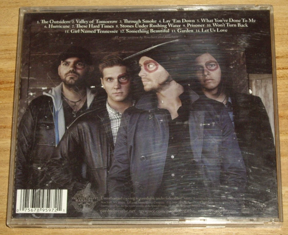 NEEDTOBREATHE *CD de prensa de Estados Unidos 'The Outsiders' 2009 en muy buena condición+ Foto 3 de 3