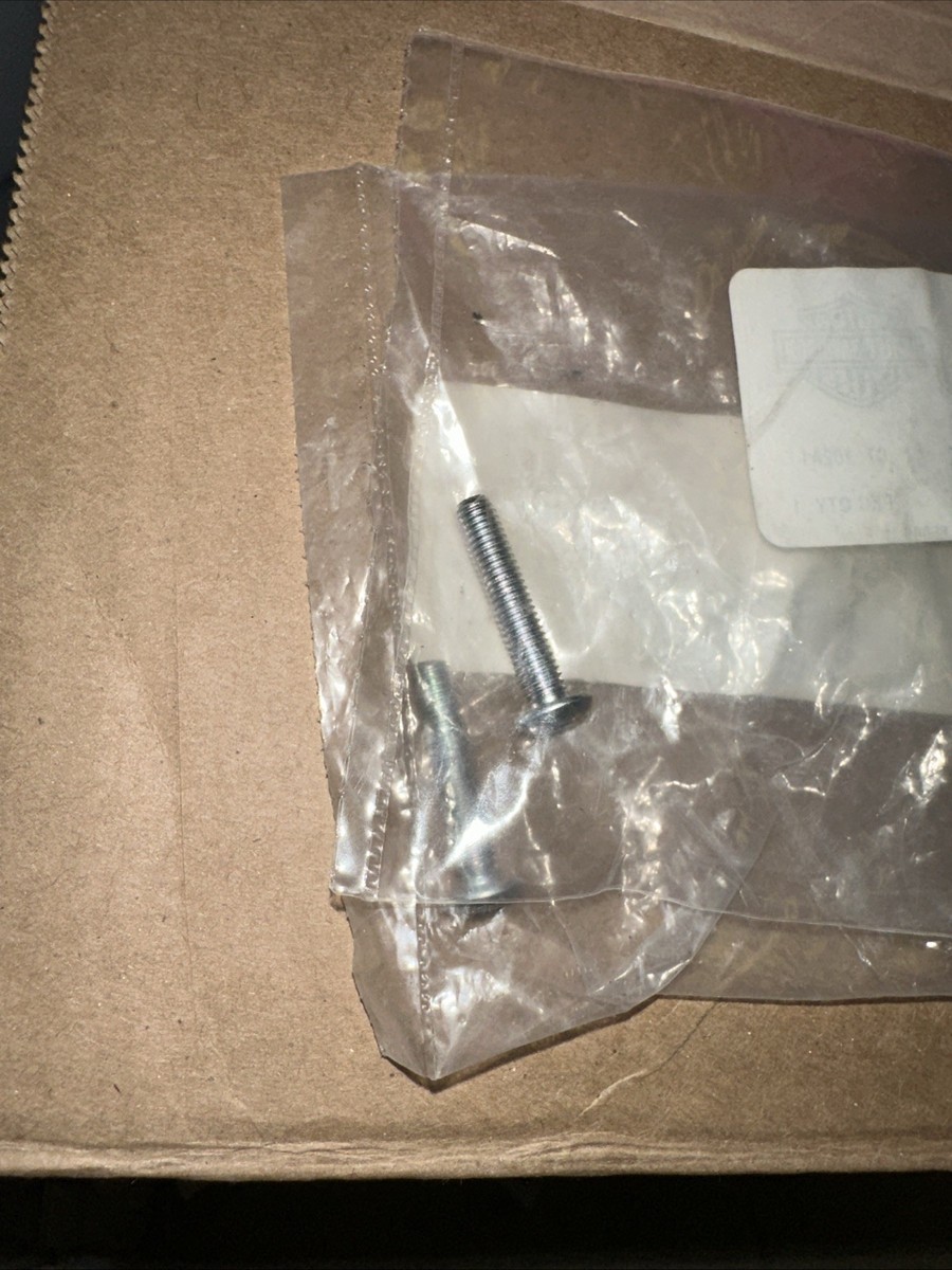 のん　2個 2-NOS OEM Harley Davidson Hex Drive Button Head Screws P/N 2495
