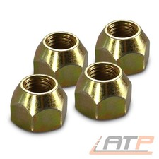 4x RADMUTTER KEGELBUND M12x1,5 FÜR PEUGEOT 4007 4008 ION SMART FORFOUR