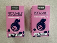2 New Packs Of 60ct Nutramax Proviable Chewable Pre/Probiotics For Dog-Exp 11/27