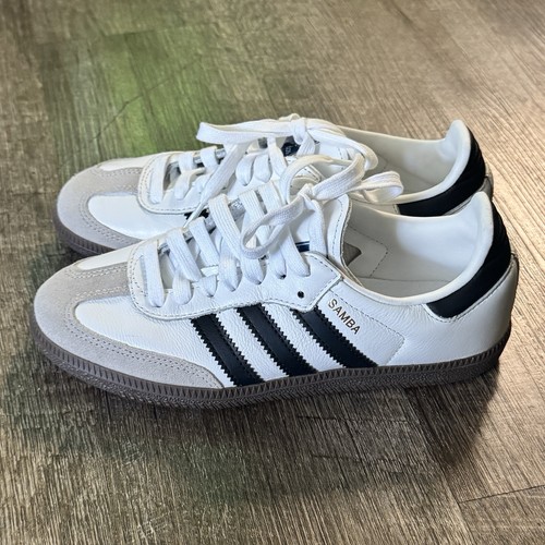 New adidas Originals Samba Unisex Men's Womens OG Board Cloud White Shoes Size 5 - Picture 3 of 7