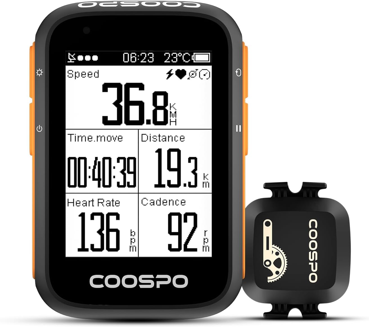 Ciclocomputer Wireless Universale SPGOOD Con 19 Funzioni, Display Retroilluminato, IP54, Avvio/arresto Automatico, Sensore Magnetico, Per Bici Da Corsa E Mountain Bike - 5