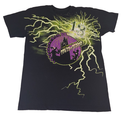 The Twilight Zone Tower Of Terror Shirt Glow In The Dark Disney Parks Authentic