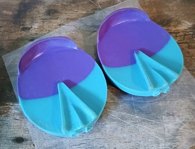 Soft Ride Specialty Dual Density Purple and Turquoise Orthotic 6L Size New