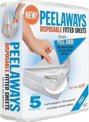 #ad #ad Waterproof disposable bed sheet Same as TV show 5 layer absorbent bed sheet $43.99