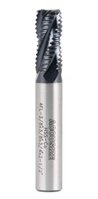 Standard Tooth M42 8 Cobalt Tialn Roughing End Mill, 3/8" Diameter, 3/8" Shank