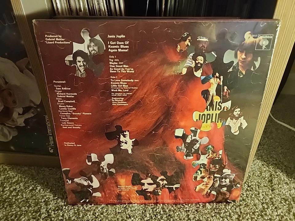 Janis Joplin I Got Dem Ol' Kozmic Blues Again Mama SEALED 1969 Vinyl PC 9913 LP  - Image 3 of 3