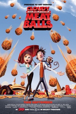 Wolkig mit Aussicht auf Fleischbällchen 2009 3 Filmposter Kunstdruck Regisseur Klassiker