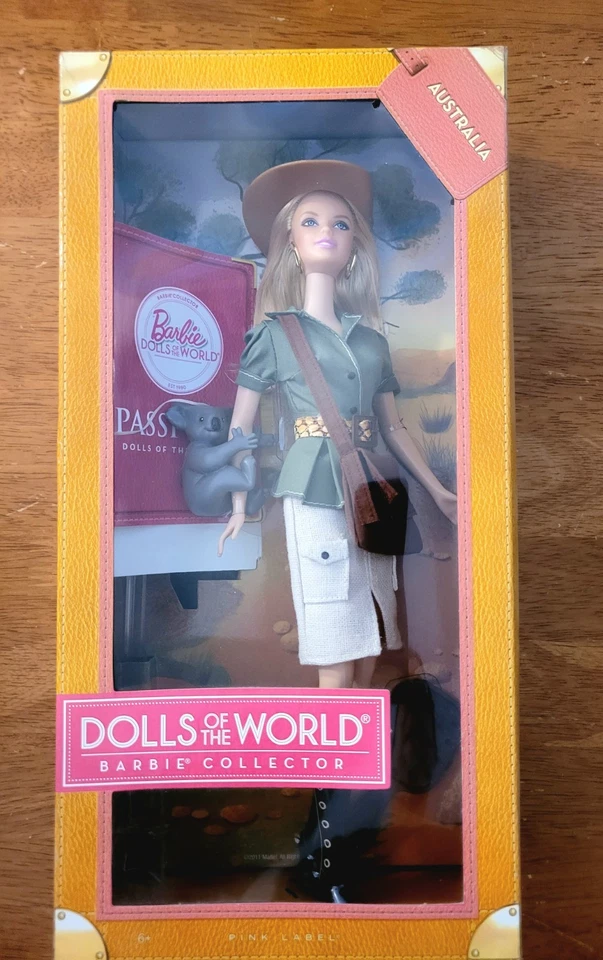 Barbie Dolls of The World Pink Label Australia NEW - image 2 of 3