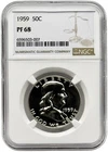1959 Franklin Silver Half Dollar NGC PF68