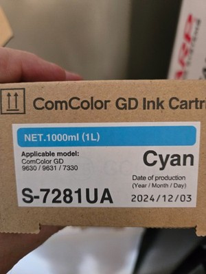 Riso GD ink S-7281UA fit GD9631, GD9630, GD7330