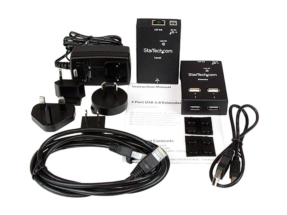 StarTech.com USB2004EXTV 4-port USB 2.0-over-Cat5-or-Cat6 extender - up to 130ft - Image 4 of 4
