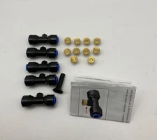10 Pcs Brass Misting Nozzles and 5 Pcs Tees Misters for Outdoor Cooling System