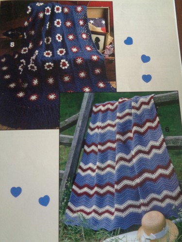 LEASURE ARTS PATRIOTIC CROCHET LIBERTY AFGHANS 7 DESIGNS - Picture 5 of 5