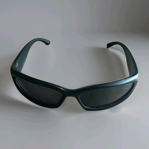 ¡NUEVO! Gafas de sol planas negras retro estilo punk rock talla grande/cara ancha - Imagen 3 de 4
