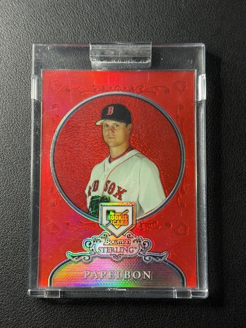 1/1 Jonathan Papelbon 2006 Bowman Sterling Red Refractor Rookie RC 1/1
