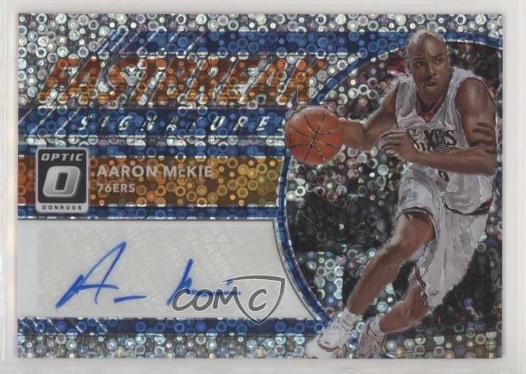 2017-18 Panini Donruss Optic Fast Break Signatures Aaron McKie #FB-AMK Auto 4l3