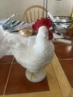New ListingVintage Westmoreland Standing Rooster Candy Dish 9”