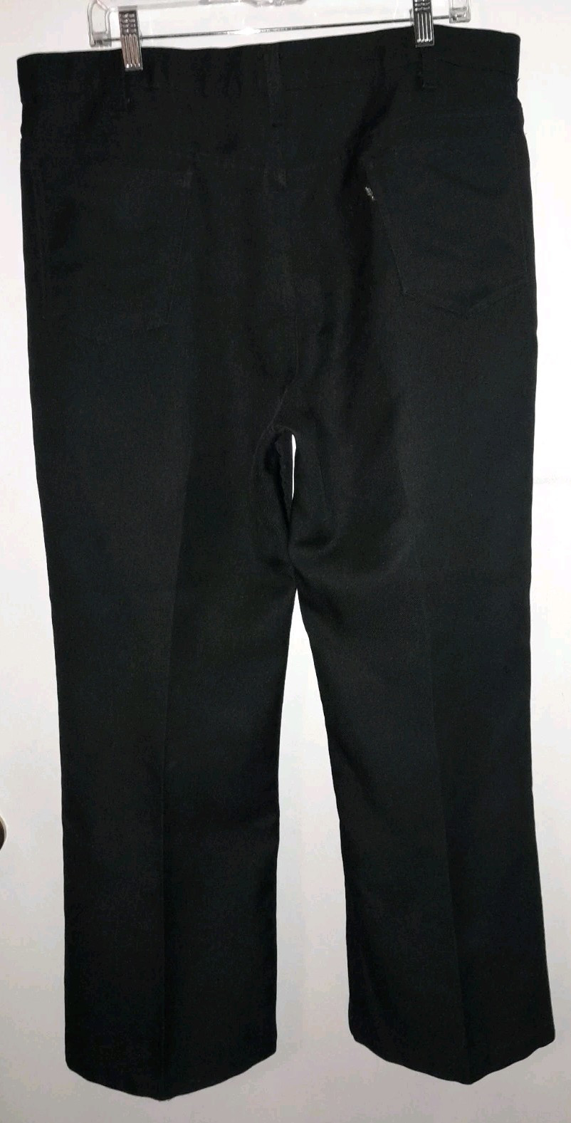 Levi's Men's Flat Front Solid Black Polyester Sz … - image 3