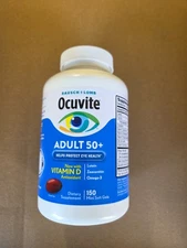 Ocuvite Adult 50+, 150 Soft Gels  New Sealed