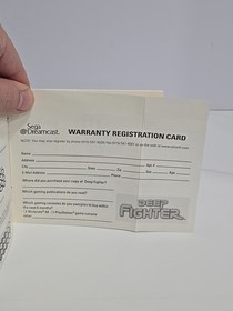 Deep Fighter (Sega Dreamcast, 2000) CIB Complete w/ Manual & Reg Card VGC RARE