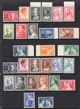 GREECE 1956/7 ROYAL FAMILY SERIES I&II SETS VERY FINE MNH