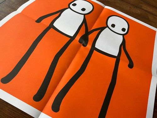 Stik - Holding Hands ORANGE Including Hackney Newspaper 2020 - GENUINE Poster - Picture 9 of 15
