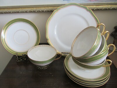 CH Field Haviland Limoges GDA France Set Of 6 Cup And Saucer