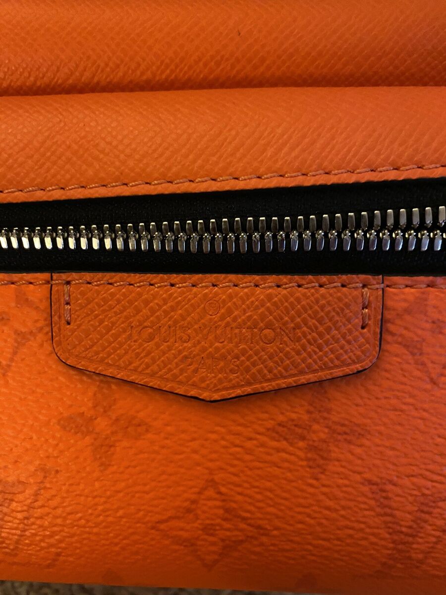 LOUIS VUITTON Outdoor Bumbag Taiga Leather Orange