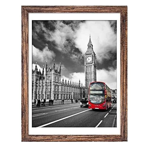 Rectángulo Acrílico Marrón Marcos De Fotos