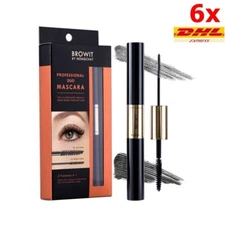 6x Browit By Nongchat Professional Duo Mascara 4g+4g Curved brush head Beautiful