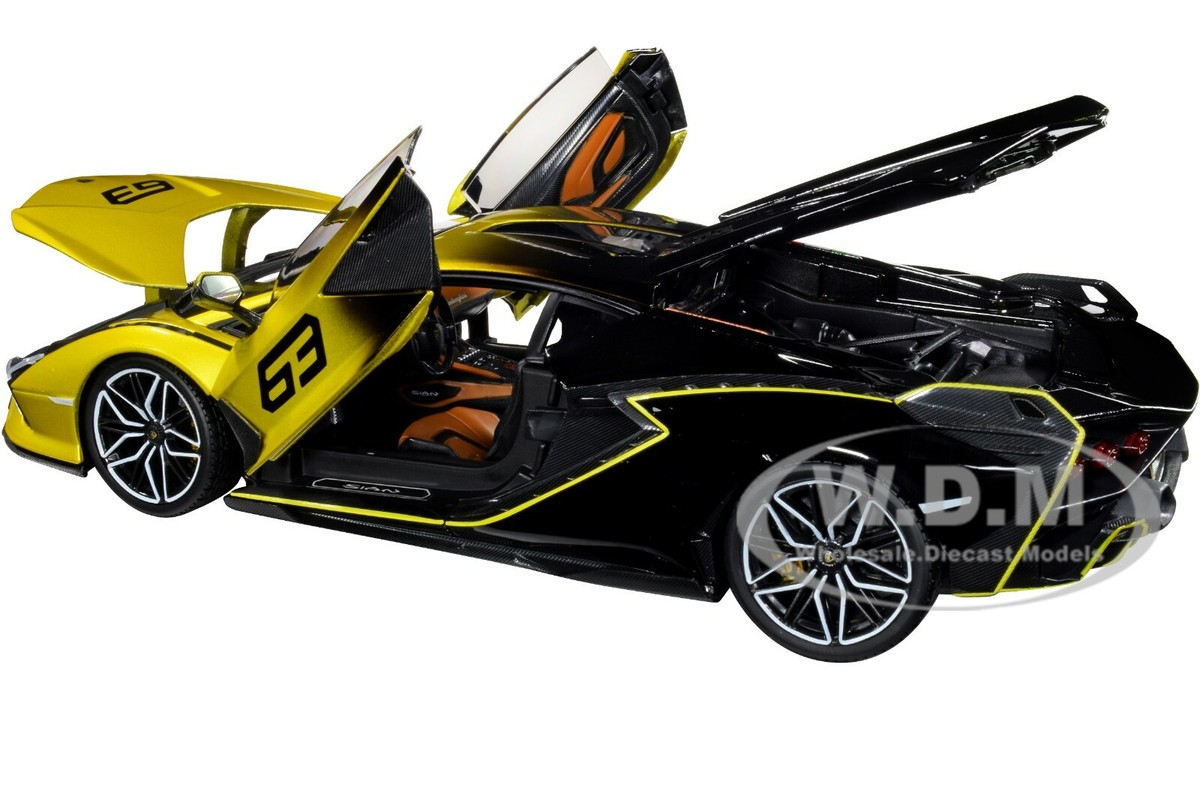 Lamborghini Sian イエローのオープンカー型ミニカー Lamborghini Sian イエローのオープンカー型ミニカー Lamborghini Sian