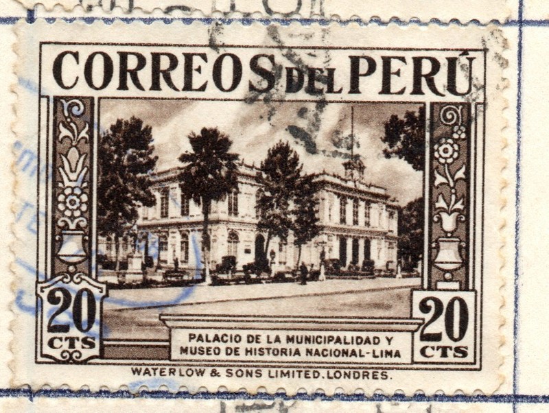 City Hall & National History Museum, Lima Perú 1936, 20c, accept offers
