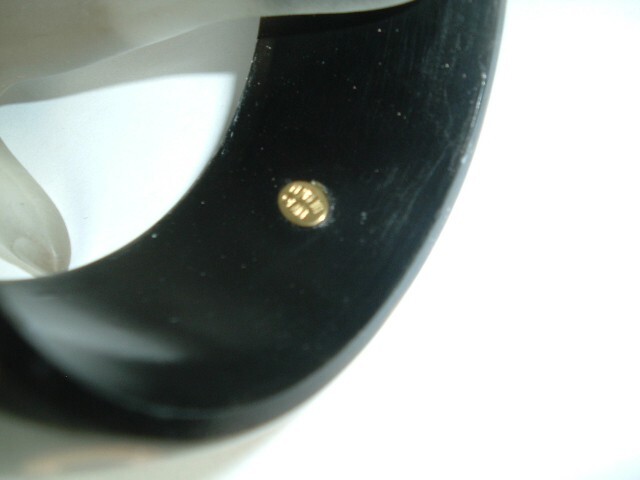 Vintage Kenneth Jay Lane KJL Bubbles Black Gold R… - image 5