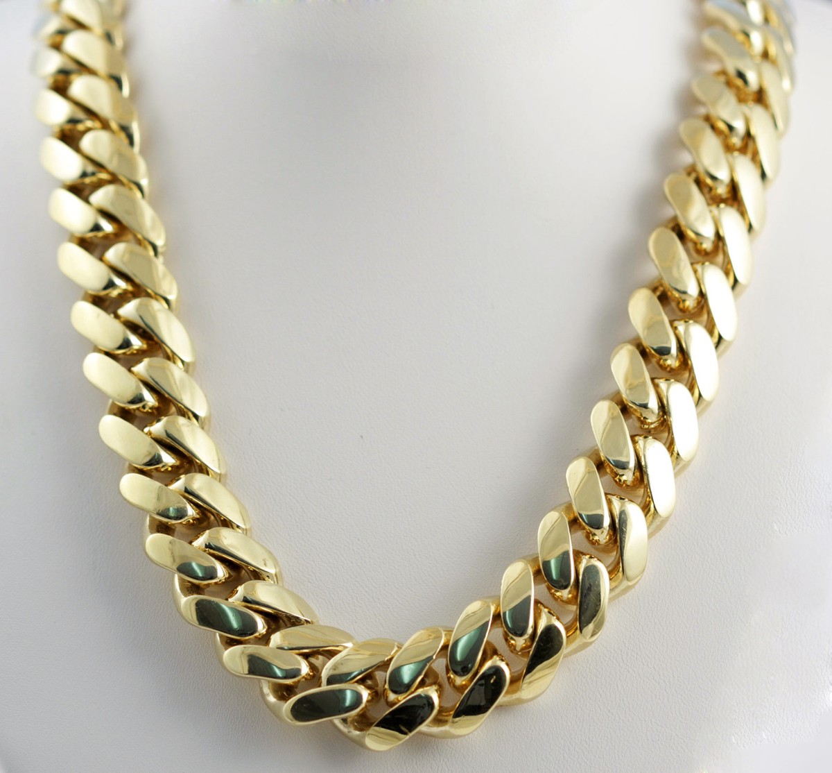 435 gm 14k Yellow Solid Gold Men's Heavy Miami Cuban Chain