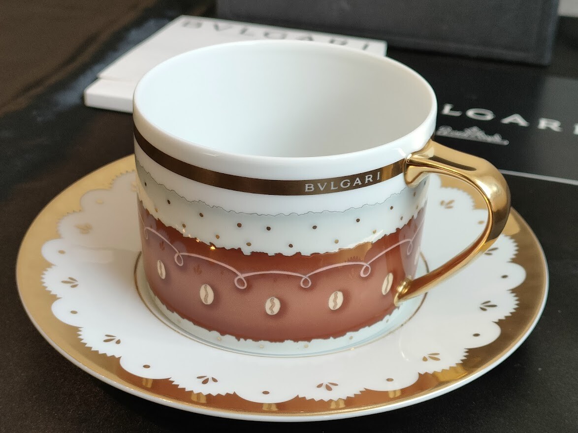 Rosenthal × BVLGARI Dolti Deco Germany Porcelain Teacup & Saucer