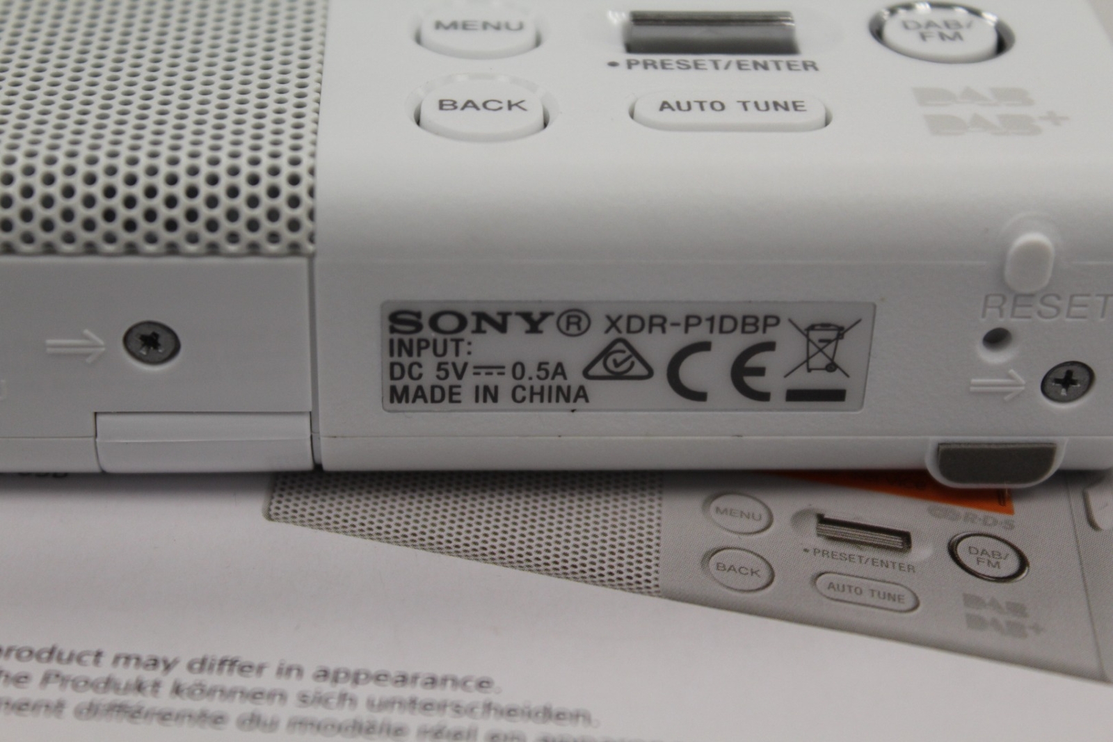 SONY XDRP1DBP Pocket DAB/DAB+ Radio In White T04 eBay