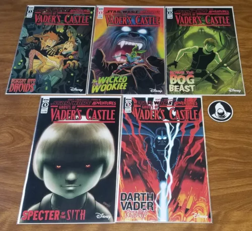 Star Wars Adventures: Ghosts of Vader's Castle lot, full B set 1-2-3-4-5, IDW