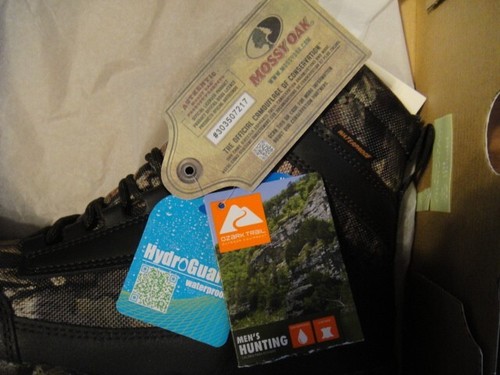 Ozark Trail Hunting Hiking Work Boots Mossy Oak Camo Men's Size 8 New In Box - Picture 3 of 12