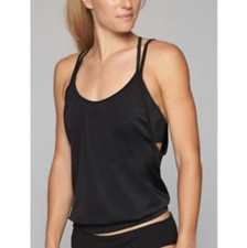 Athleta Easy Tankini Blousy Top, Size 34D/DD Black