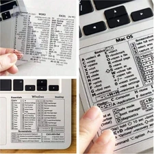 Keyboard Shortcut Stickers For Macbook Word Excel Shortcut Sticker For Laptop PC
