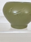 McCoy Pottery 415 Floraline Green Clay Planter Abstract Fish Pattern MCM — photo 9
