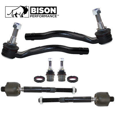 Bison Performance 6pc Front Tie Rod End Lower Ball Joint Kit For W164 X164