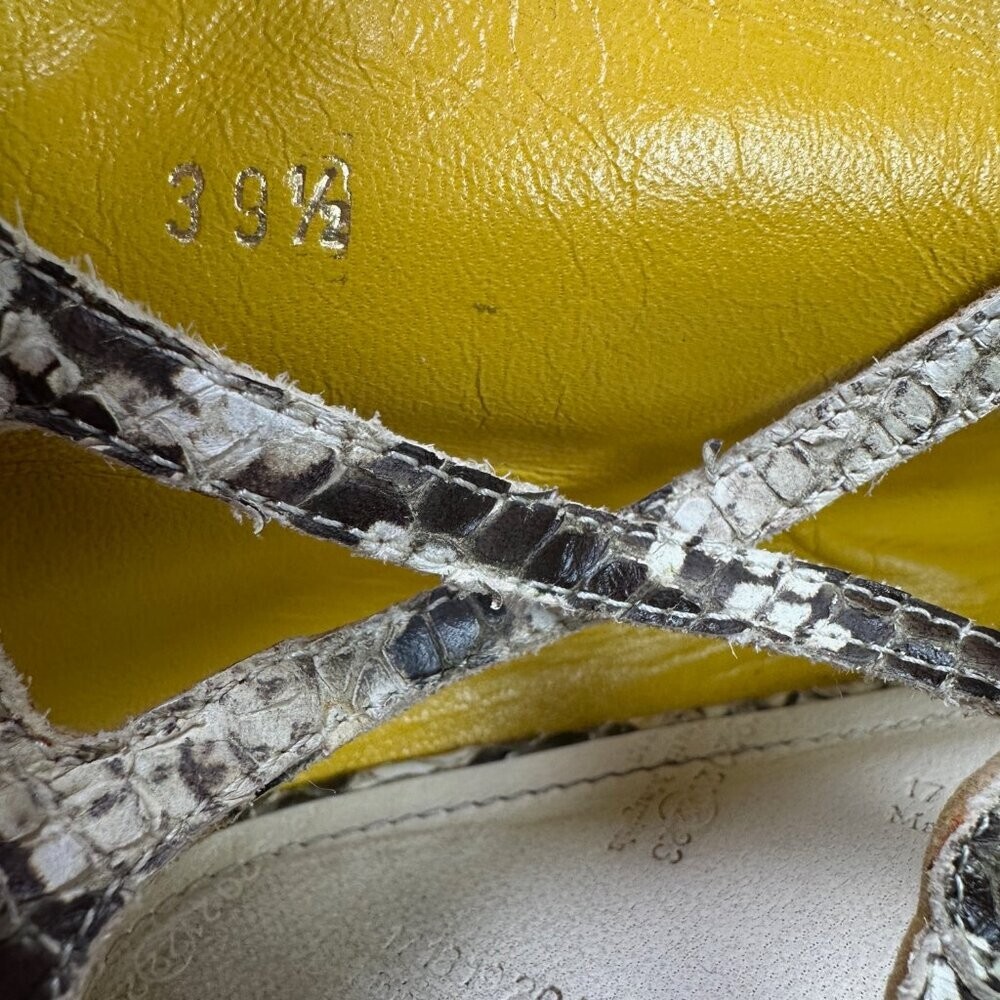 Maison Martin Margiela Python Snake Flat Ankle St… - image 4