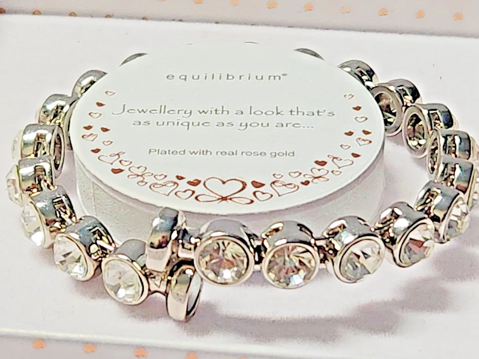 Brazalete/Oro Blanco Relleno 8mm/Diseñador Corte Diamante Brazalete Magnético/7cm/Reino Unido/S Foto 3 de 4