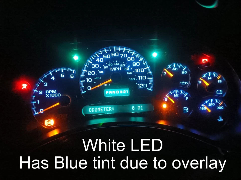 03-05 4.8 5.3 Instrument Cluster Gauges 15224141 Speedo Speedometer LED Upgraded - Image 4 of 4