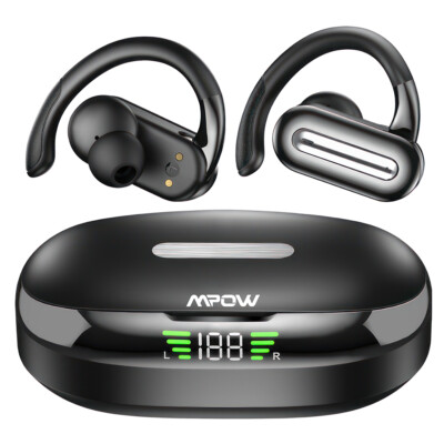 Bluetooth 5.4 Headset TWS Wireless Earphones Earbuds Stereo Headphones Ear Hook