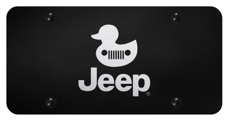 Jeep Duck Logo Nameplate Laser Etched License Plate Official Licensed